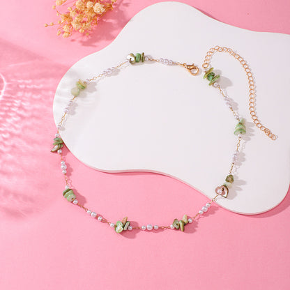 Elegant Floral Beaded Necklace Acalora