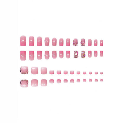 Decorative Nail Art Set with Rhinestone Accents Acalora