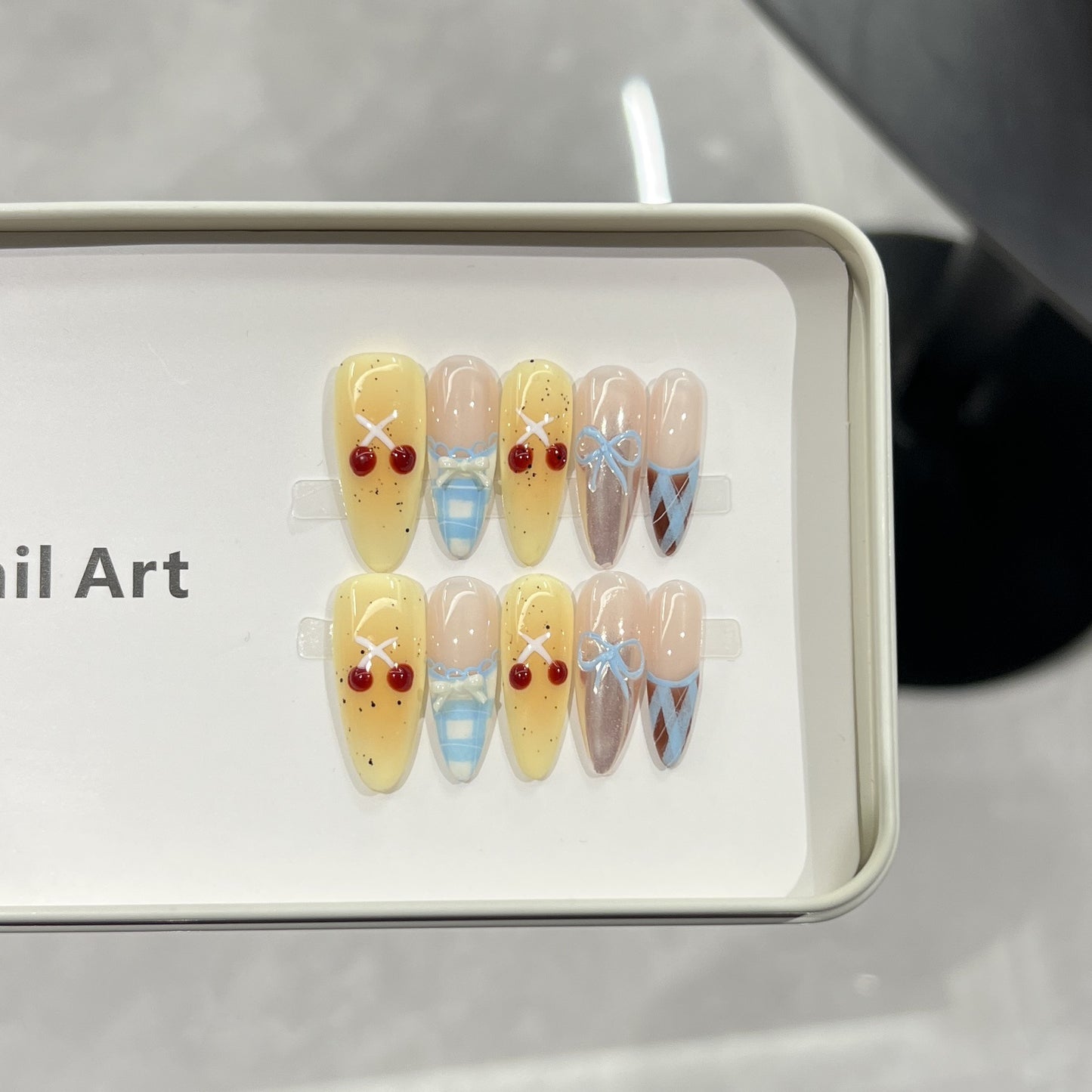Charming Character-Inspired Press-On Nail Art Set Acalora