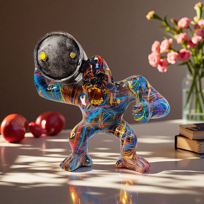 Sporty decorative figure of a weightlifter Acalora