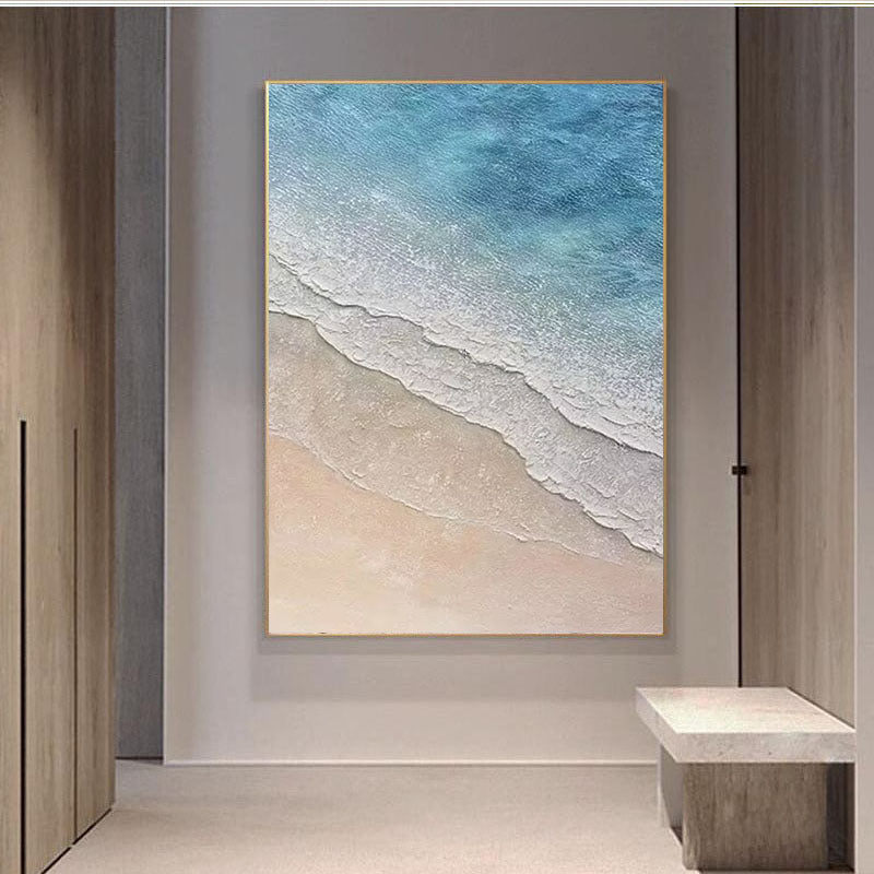 Textured Coastal Wave Wall Art