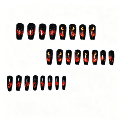 Halloween-Themed Glow-in-the-Dark Nail Art Acalora
