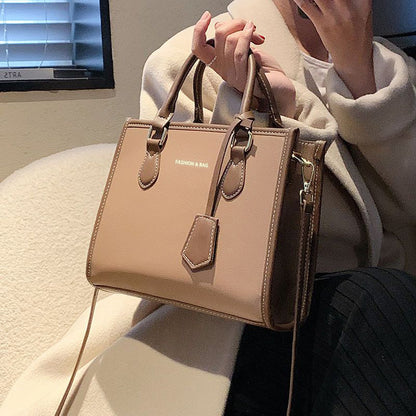 Structured Leather Carryall Acalora