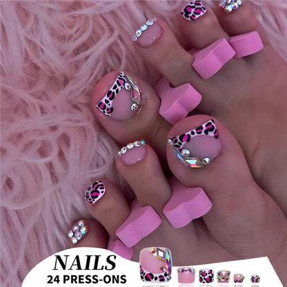 Decorative 3D Press-On Nail Art Set Acalora