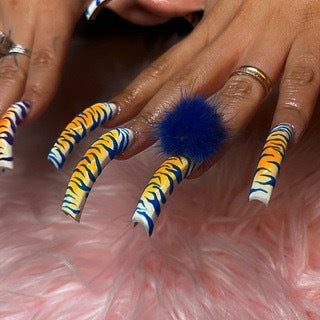 Exotic Animal Print Artistic Press-On Nails Acalora