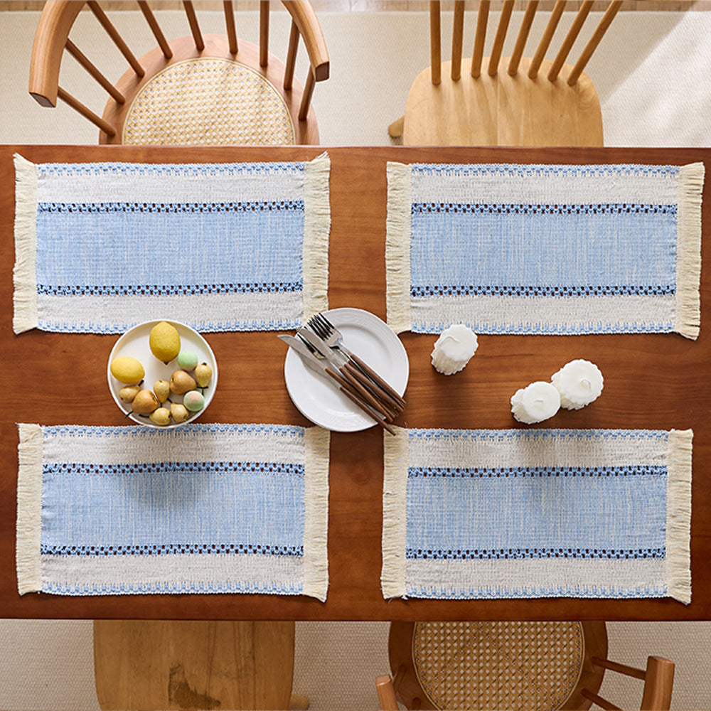 Chic Fringed Table Placemats