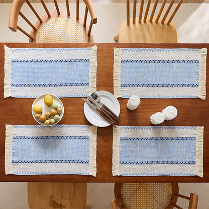 Chic Fringed Table Placemats
