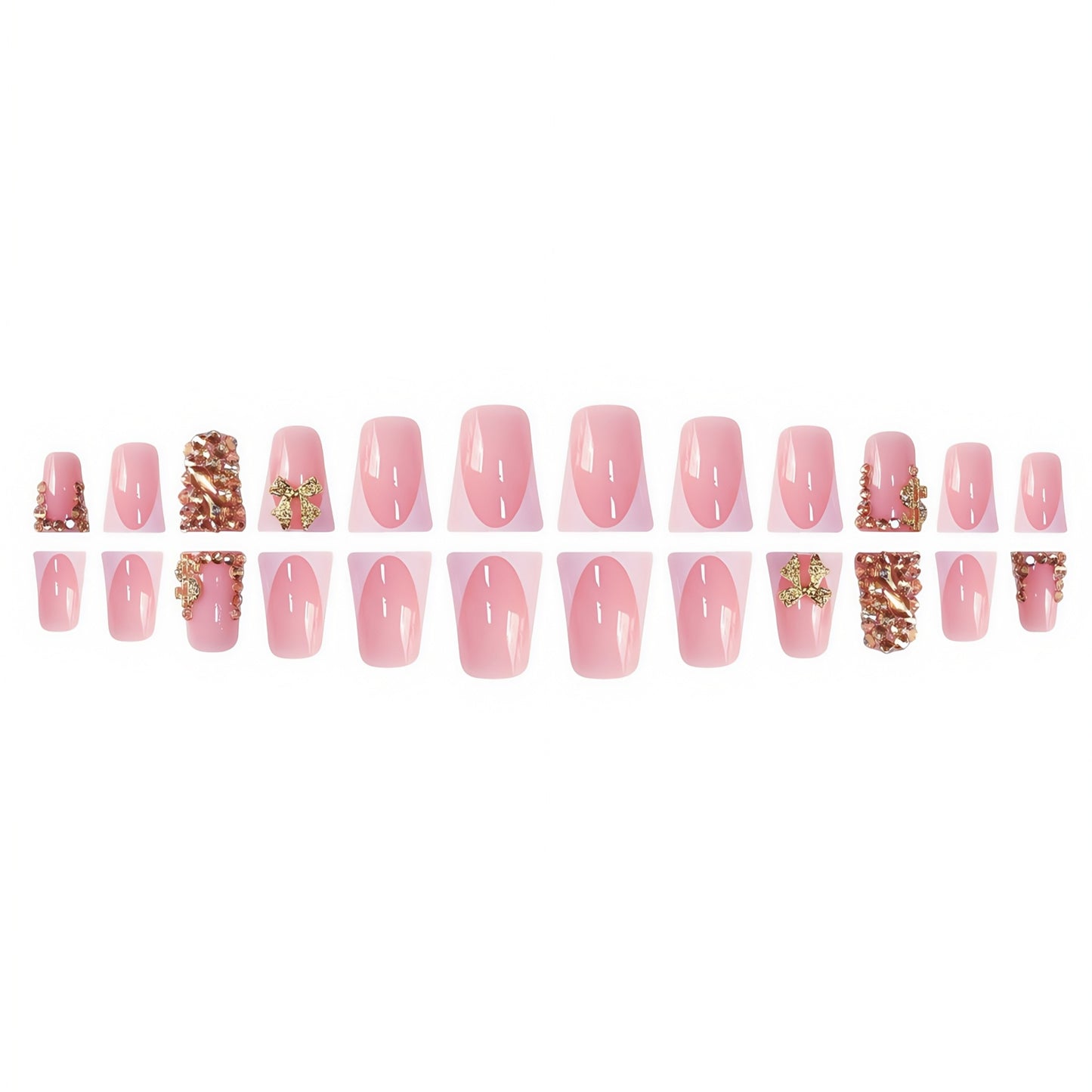 Decorative Crystal-Embellished Nail Art Acalora