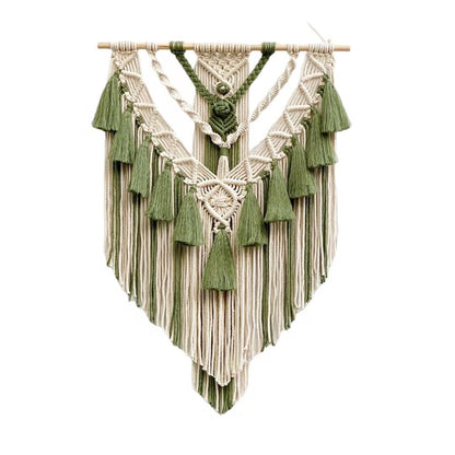 Macrame Wall Hanging with Fringes Acalora