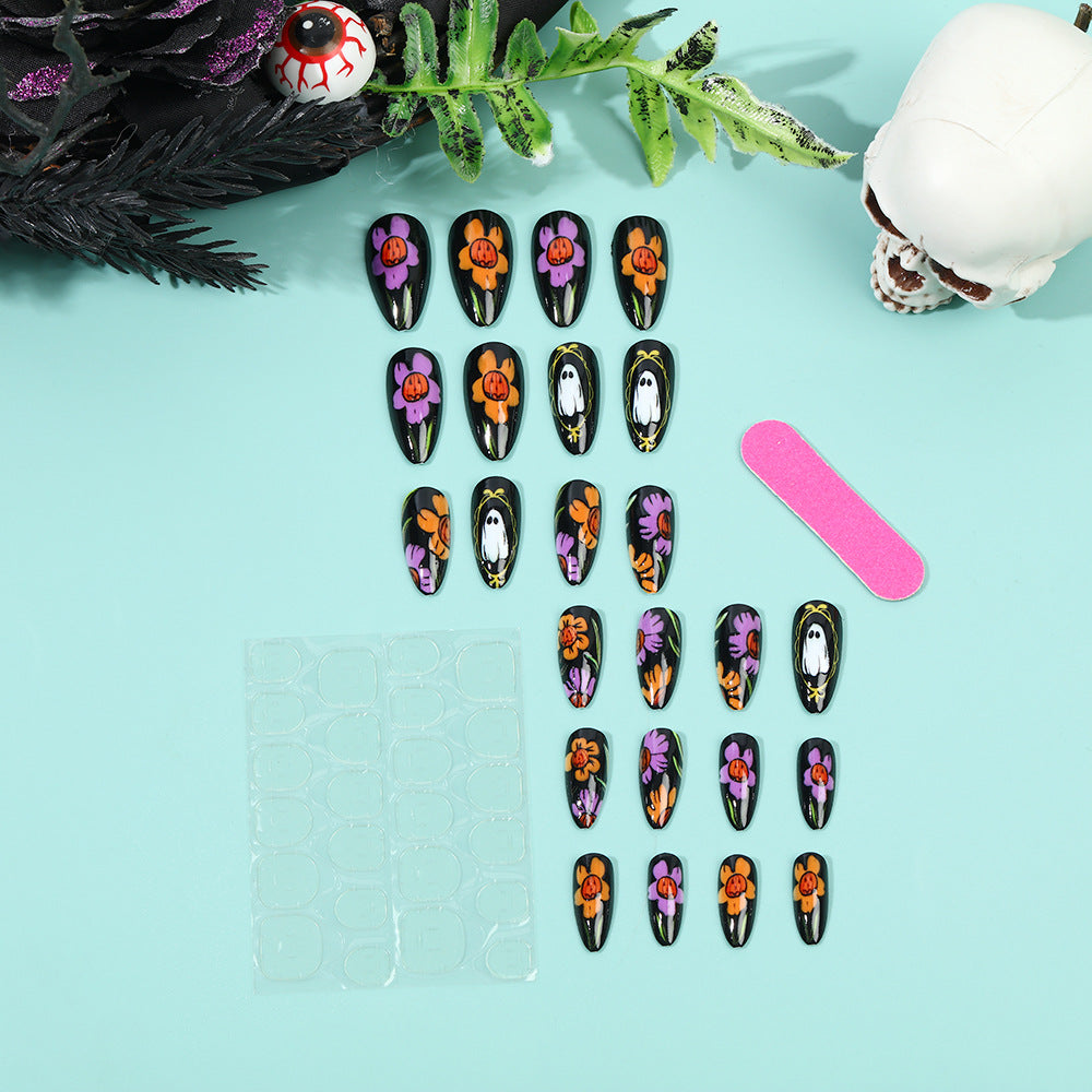 Artificial nails with creative Halloween design Acalora