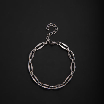 Elegant Geometric Link Bracelet Acalora