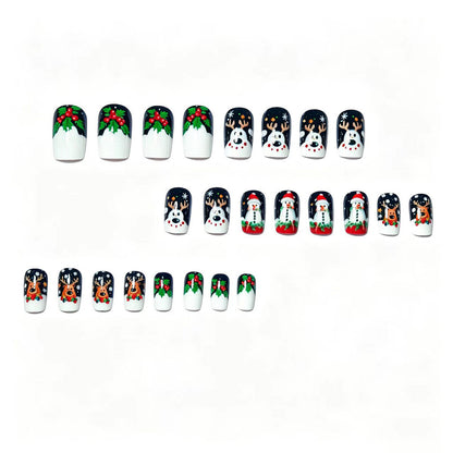 Festive 3D Holiday Character Nail Art Acalora