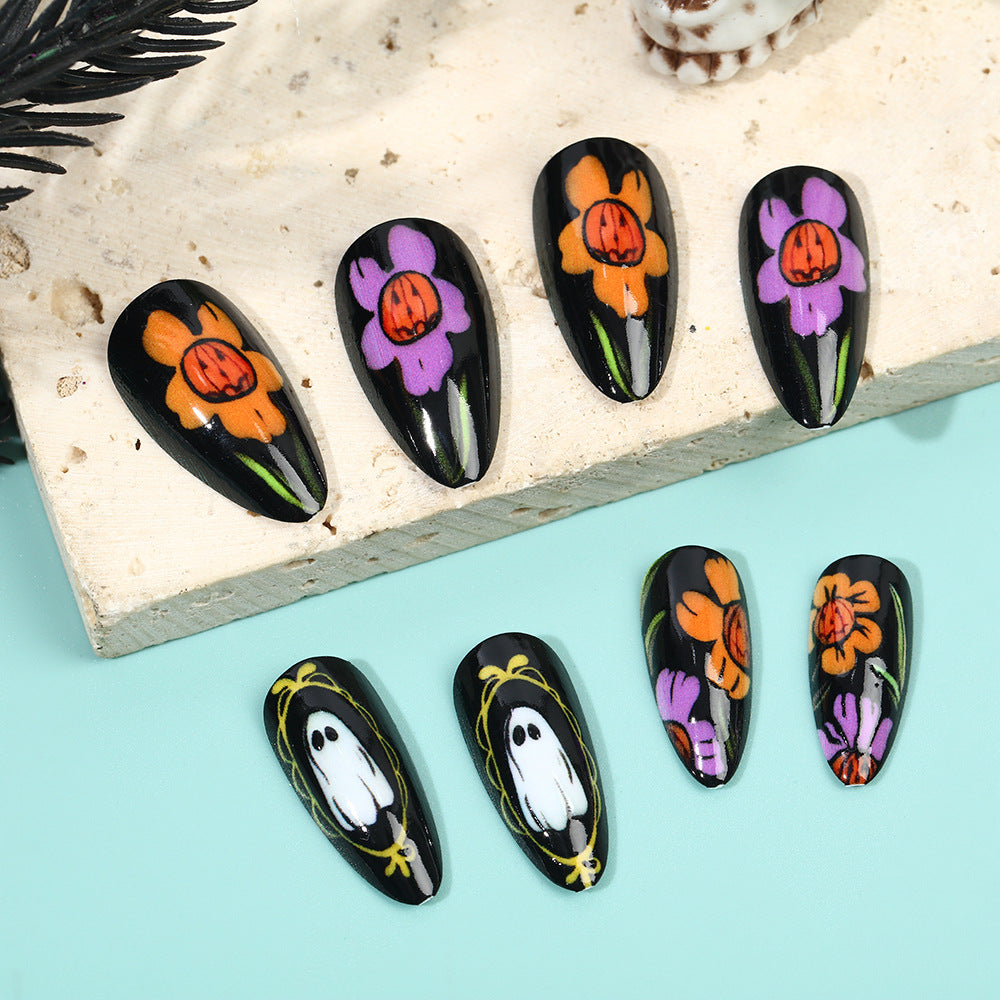 Artificial nails with creative Halloween design Acalora