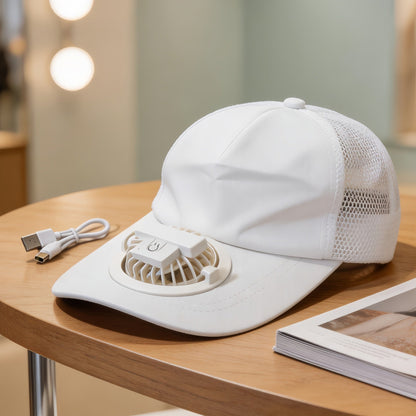 Women's Multifunctional Cooling Cap with Integrated Fan Karnz