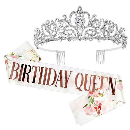 Women's Festive Crown with Elegant Sash Kalsten