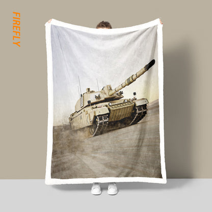 Unisex Tactical Camo Fleece Throw Blanket