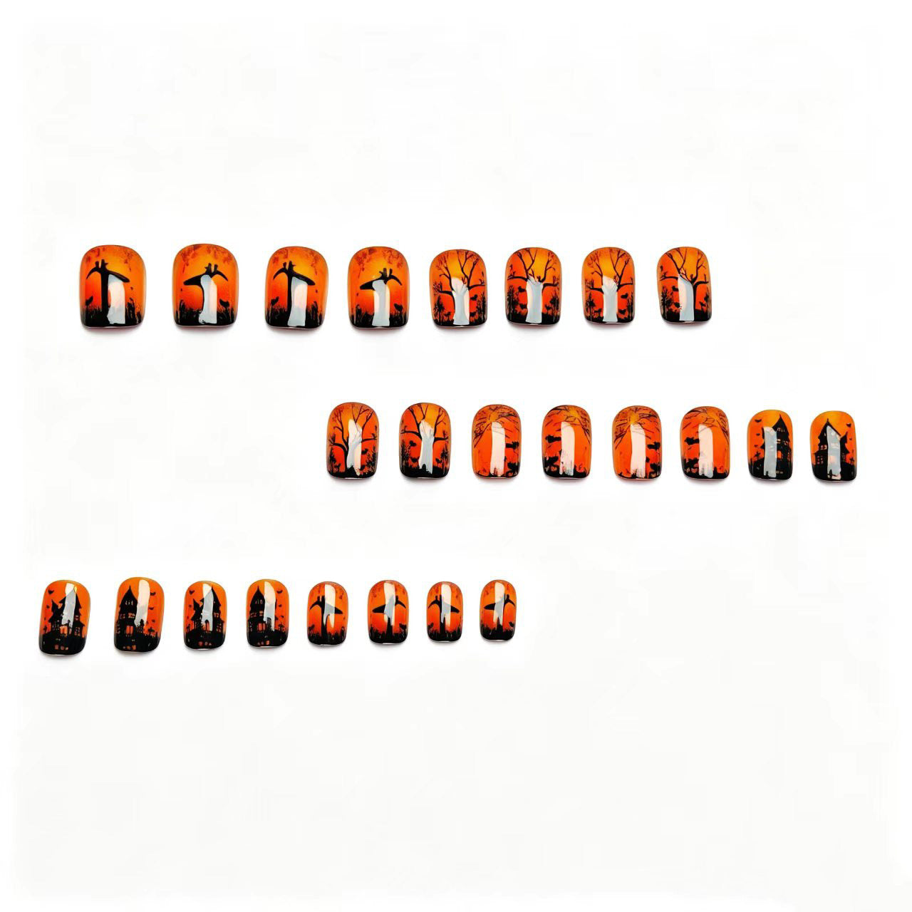 Halloween Haunted House Nail Art Acalora