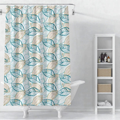 Floral Print Shower Curtain