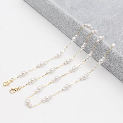 Pearl-Accented Eyewear Chain Acalora