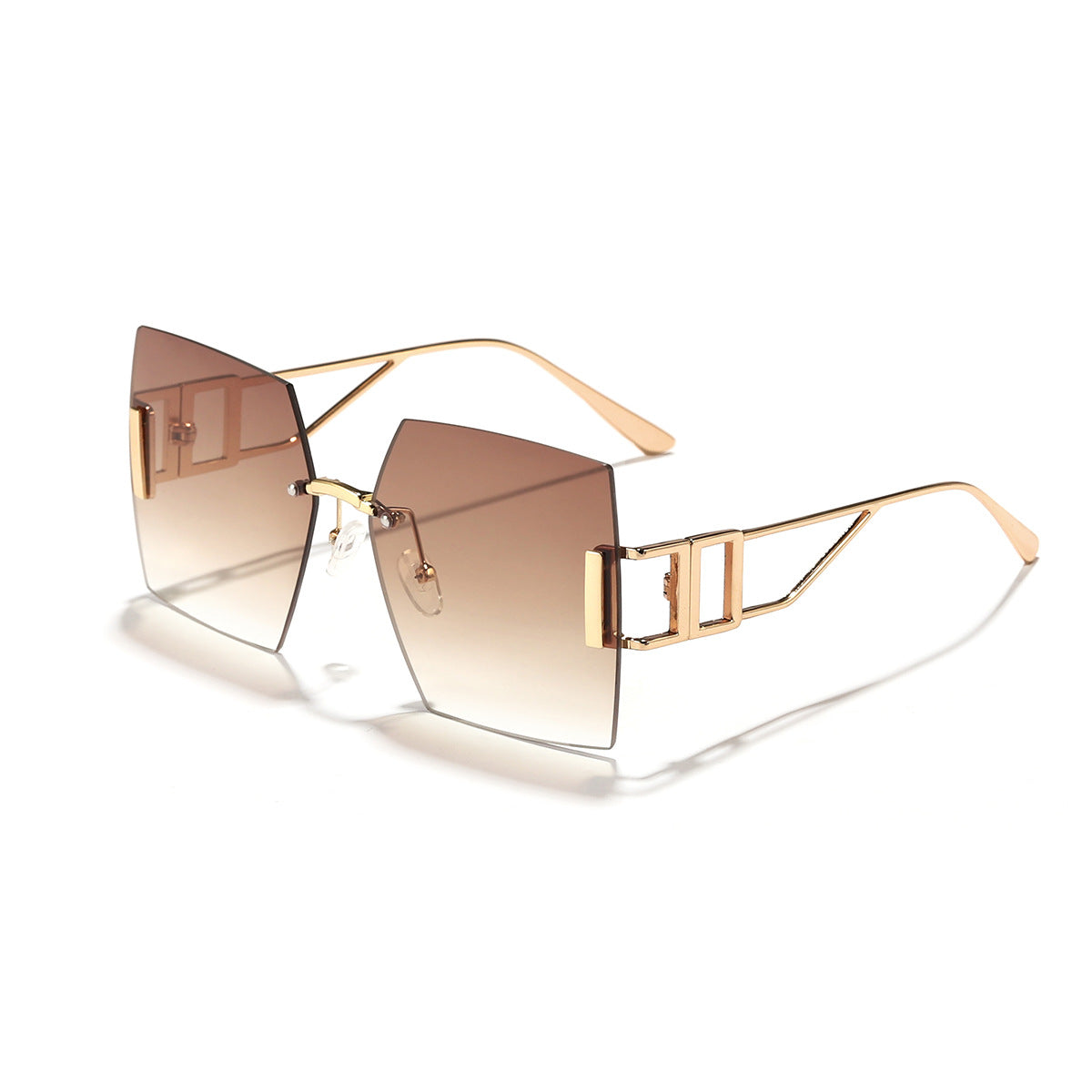 Women's square sunglasses with luxurious metal frame Karnz