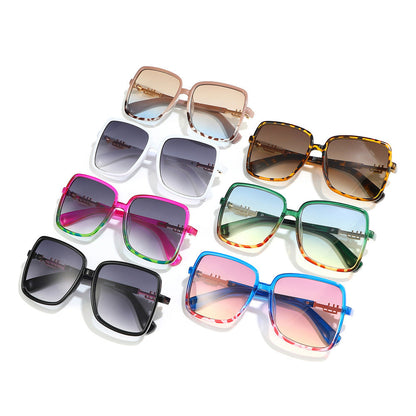 Women's sunglasses with large frame and gradient Brehn