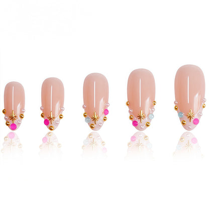 Elegant Gem-Embellished Press-On Nails Acalora