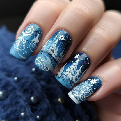 Winter Wonderland Nail Art Acalora