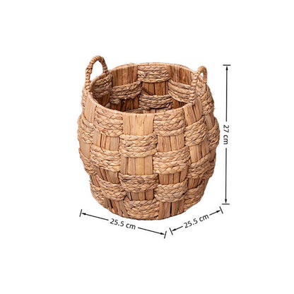 Handwoven decorative basket with heart motif Acalora