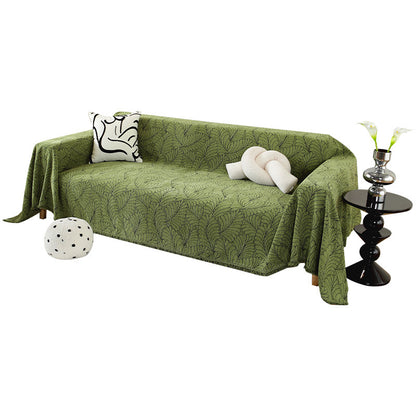 Elegant Leaf Pattern Sofa Cover