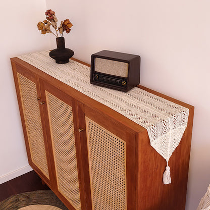 Elegant Crochet Lace Table Runner