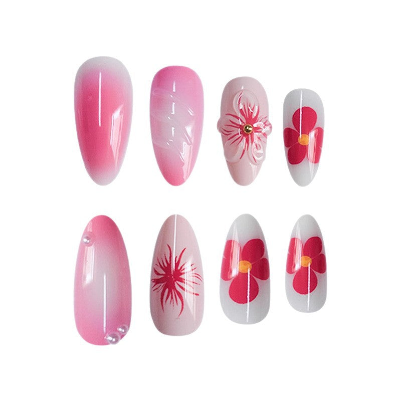 Floral Inspired Acrylic Press-On Nails Acalora