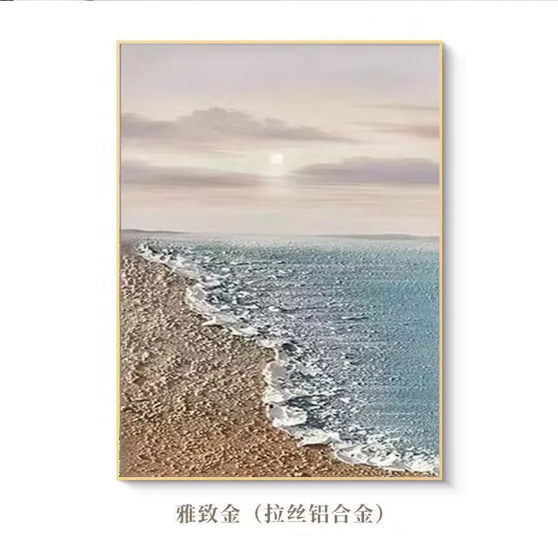 Serene Coastal Landscape Canvas Artwork