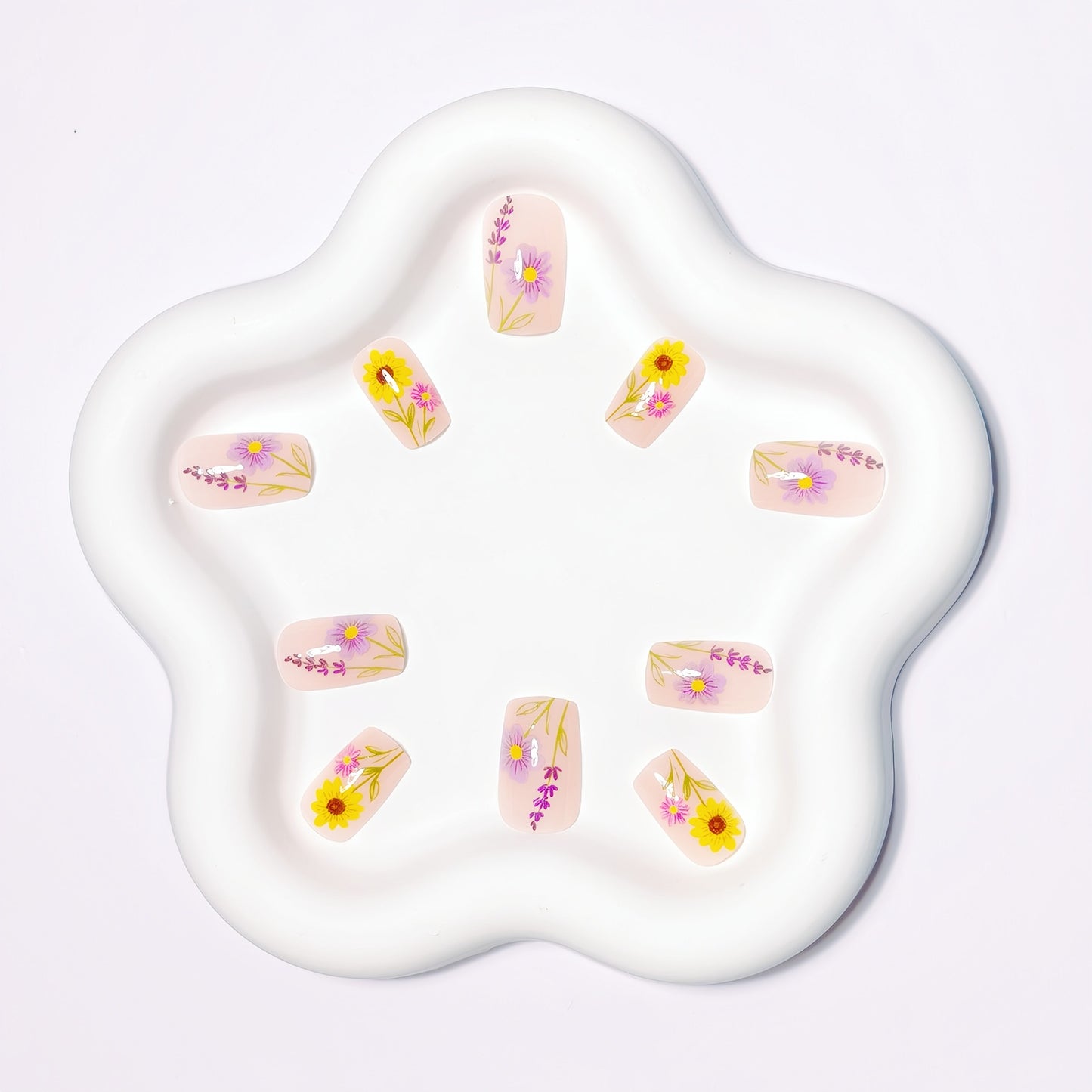 Floral 3D Nail Art Acalora
