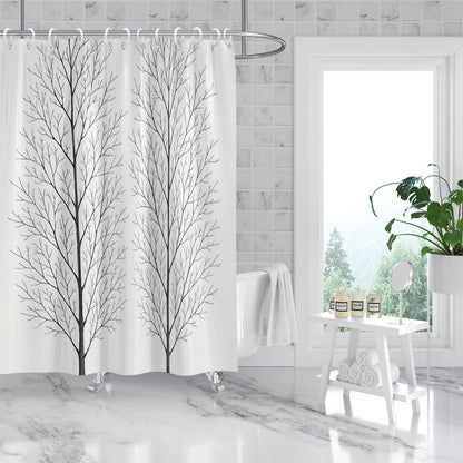 Artistic Tree Design Shower Curtain