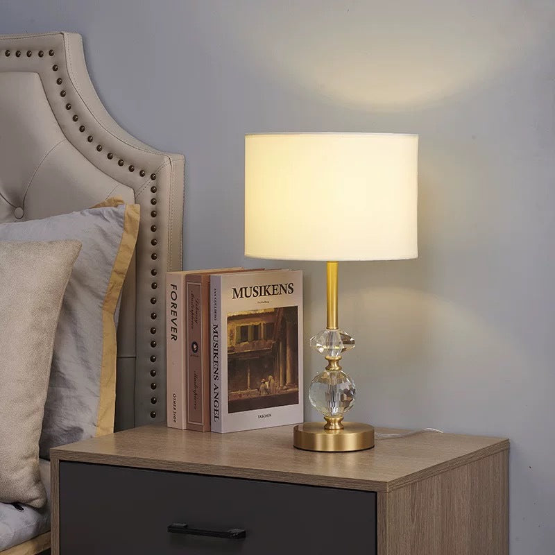Elegant Crystal Accent Table Lamp