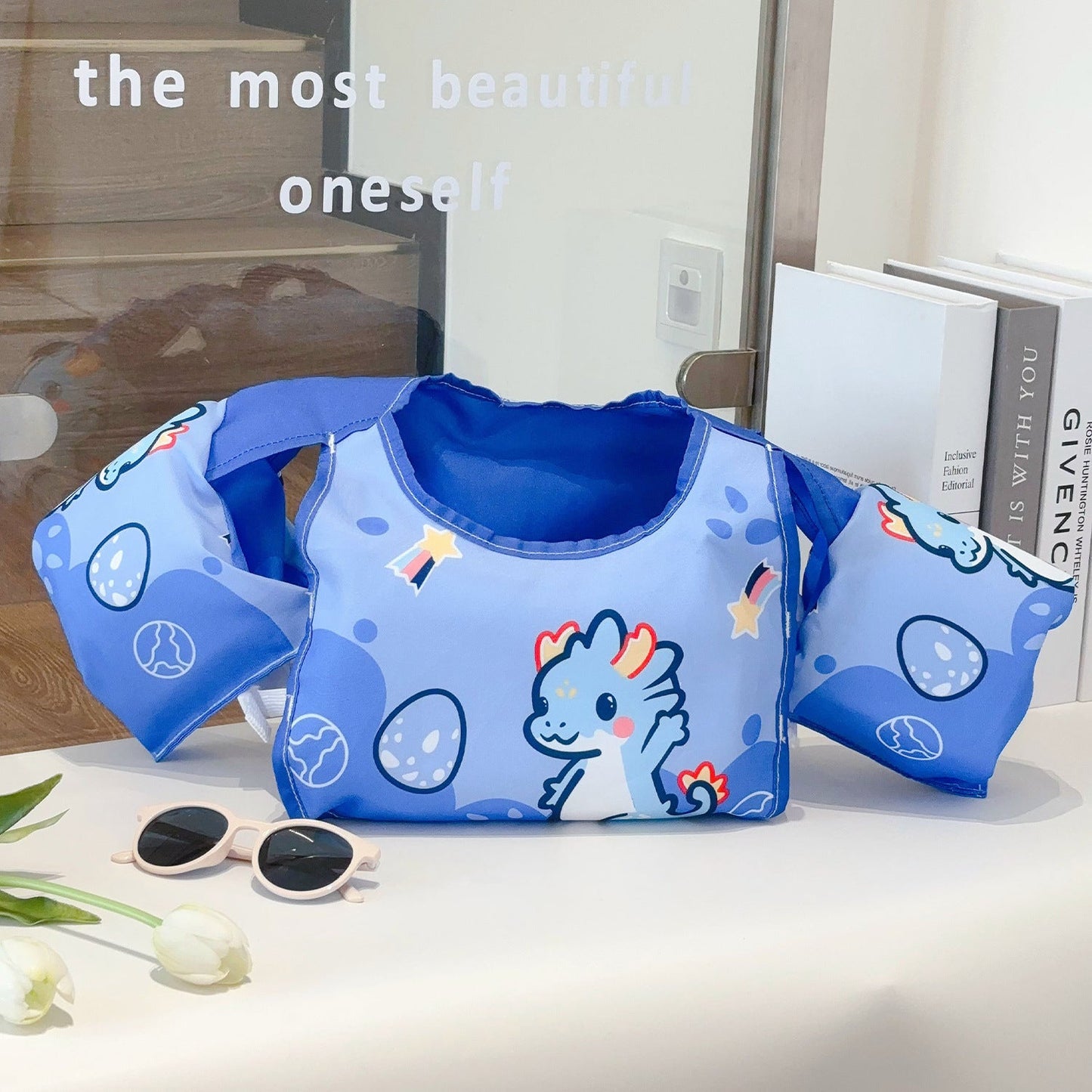 Unisex Inflatable Swim Aid with Cute Design Bowlift