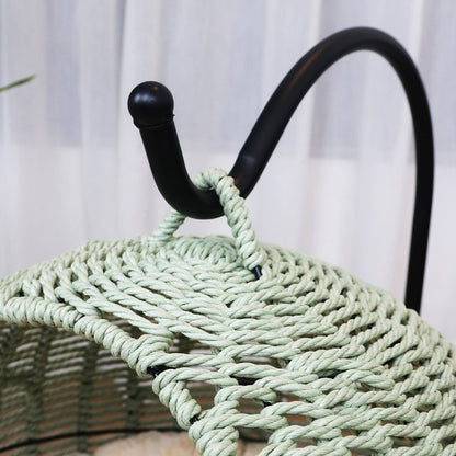 Hanging chair made of rattan with comfortable cushion Acalora