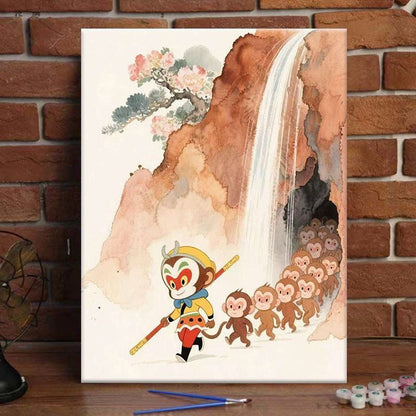 Whimsical Monkey Adventure Art Print