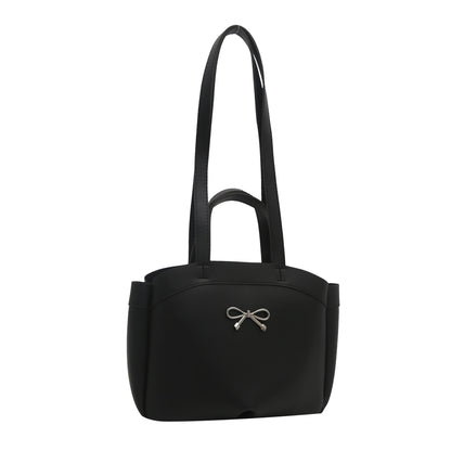 Elegant Bow Accent Handheld Tote Bag Acalora