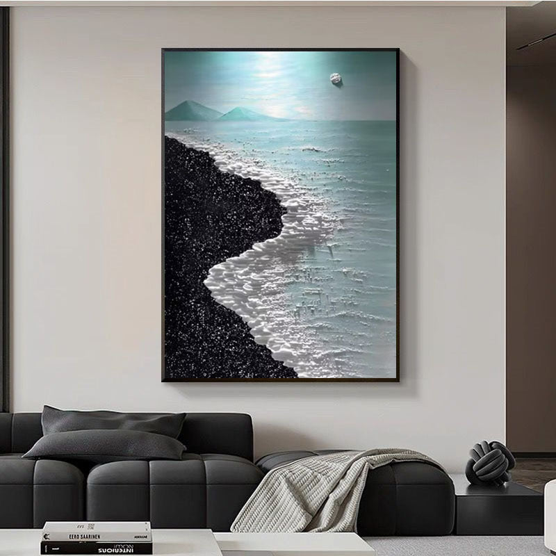Coastal Wave Relief Artwork