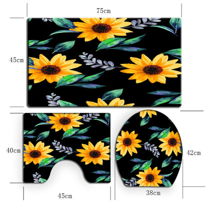 Floral Theme Bathroom Décor Set
