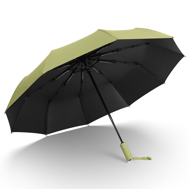 Women's Automatic UV Protection Folding Umbrella with Ergonomic Handle Bowlift