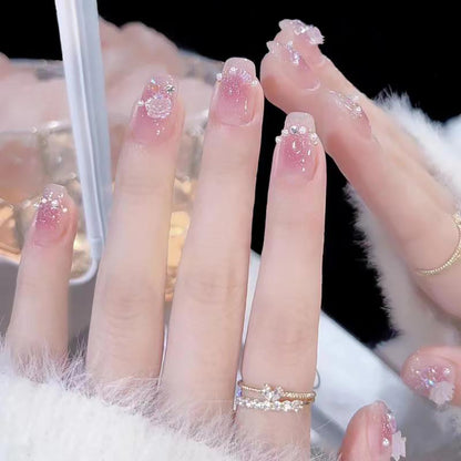 Festive Holiday Themed Press-On Nail Art Acalora