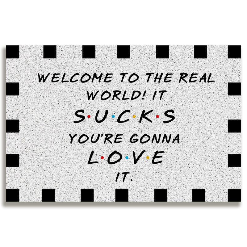 Whimsical Welcome Door Mat