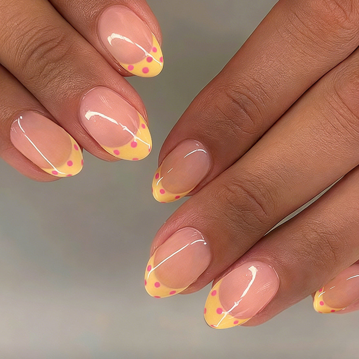 Chic Polka Dot Nail Design Acalora