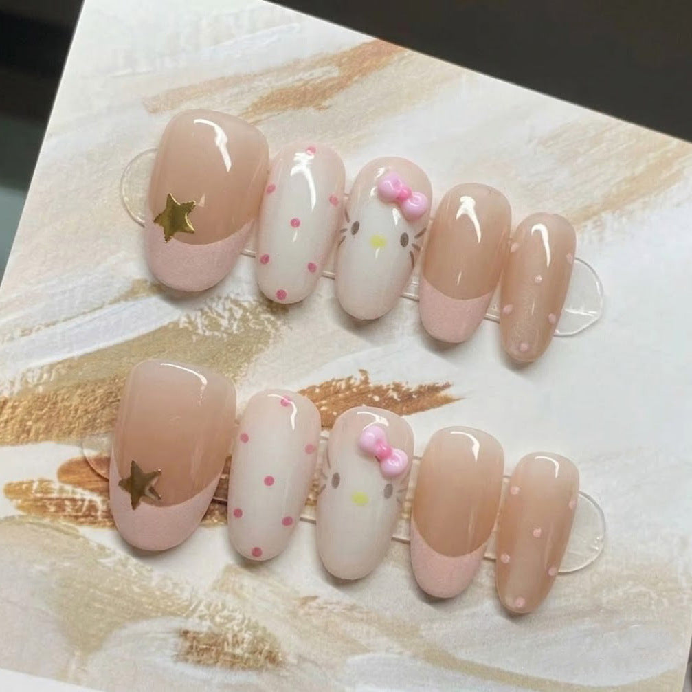 Elegant Minimalist Press-On Nail Set Acalora