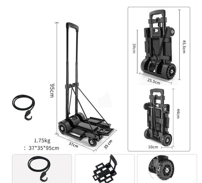 Heavy-Duty Dual-Wheel Folding Hand Truck Skanto
