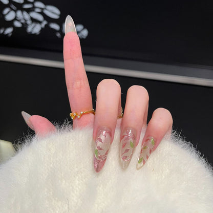 Artistic Floral Nail Tips Acalora