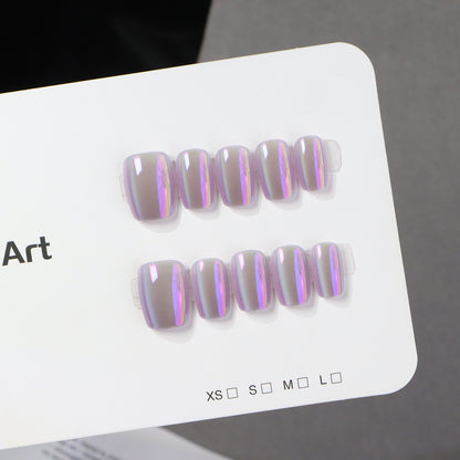 Elegant Glossy Press-On Nail Art Acalora