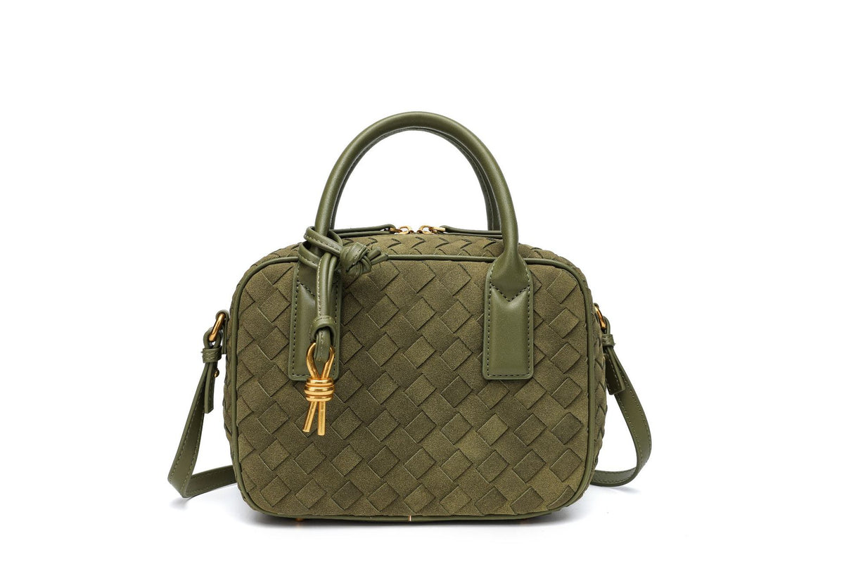 Textured Leather Boutique Handbag Acalora